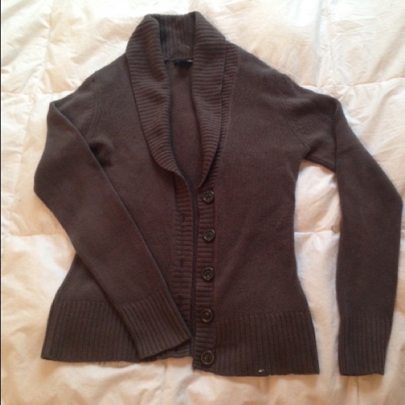 Gray large collar sweater - Picture 2 of 3