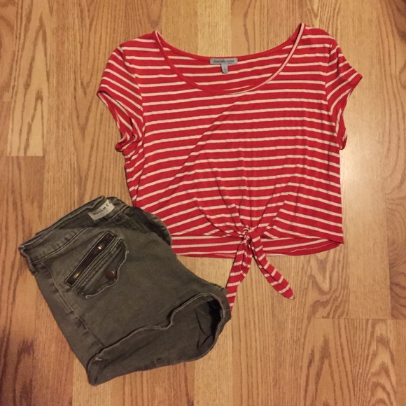 Striped crop top