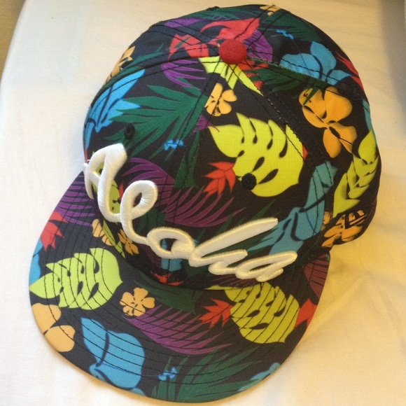 Colorful aloha cap