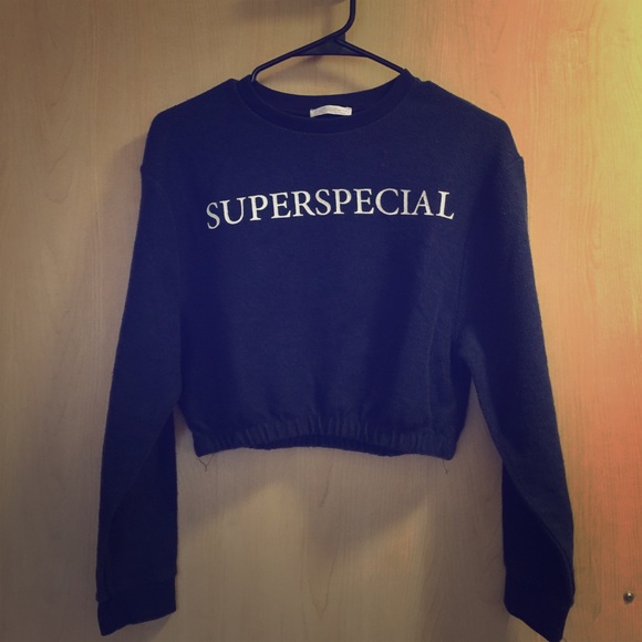 Jean crop top sweater