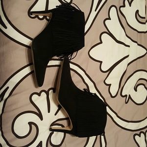 Black Fringe booties