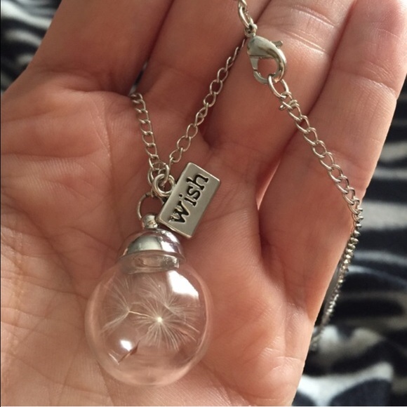Dandelion Seed "Wish" Necklace - Picture 2 of 4