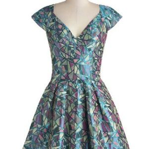 Alices pig, modcloth architecture dress.