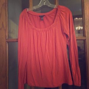 Banana Republic Rust Orange Blouse