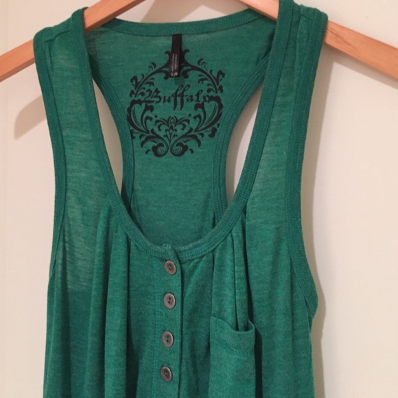 Buffalo Green Racerback Tank - Picture 2 of 4