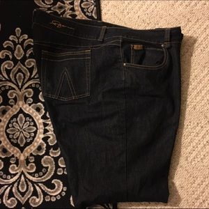 FUBU Straight-legged Dark Wash Jeans