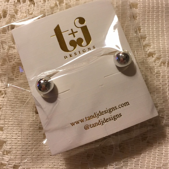 Silver Double Sided Earrings - Picture 2 of 3