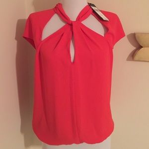 BCBG "MAYA" TOP - COLOR: BTRED SIZE: SMALL - NEW