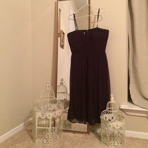 Silk Donna Morgan knee-length strapless dress