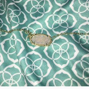 White druzy Kendra Scott necklace