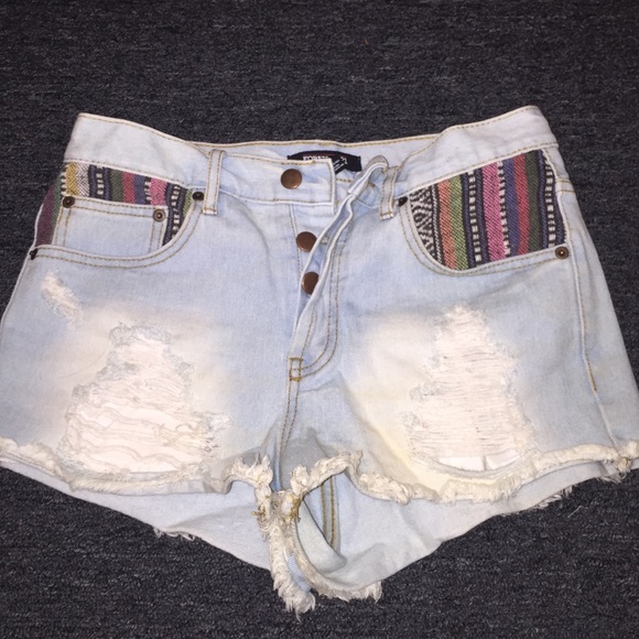 Forever 21 Pants - High wasted denim shorts