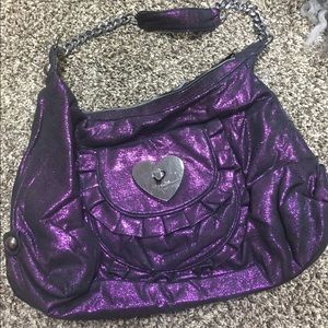 Shimmery purple Betsey Johnson purse