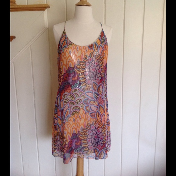REDUCED! NiM Artelier Printed Silk over Sequins, 4