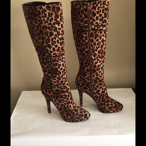 Leopard Print boots