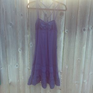 Free People Navy Strappy Silk Dress
