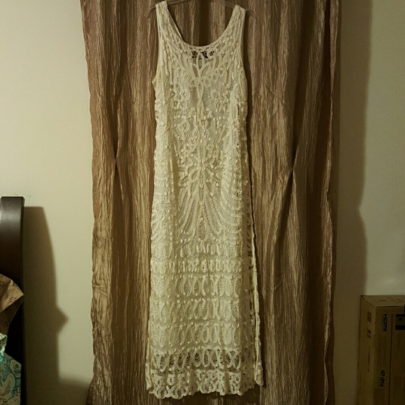 Off White Evening Gown