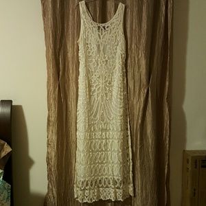 Off White Evening Gown