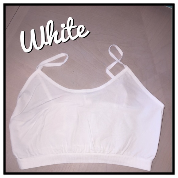 CAMISOLE BRALETTE IN WHITE - ONE SIZE FITS MOST NWT