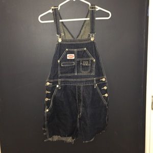 Vtg Revolt short overalls