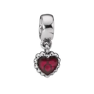 Pandora retired Pink Logo Heart Charm