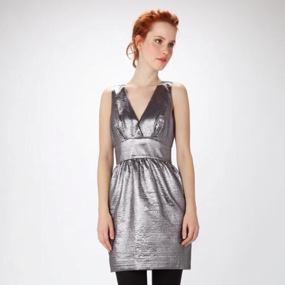 French connection metallic party dress holidays