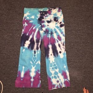Tie dye sweat pants - capris