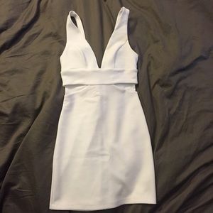 White Cutout Bodycon Dress