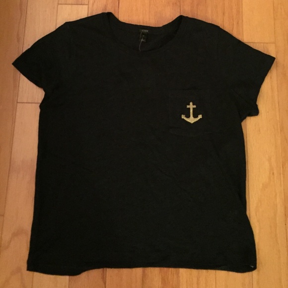 J. Crew linen tee with anchor - NWT!