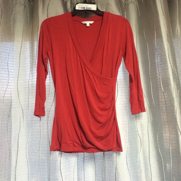 Red V-cut CAbi shirt