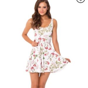 Blackmilk gorgeous garden white scoop skater dress