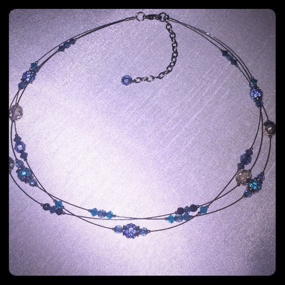 Beautiful floating beaded necklace