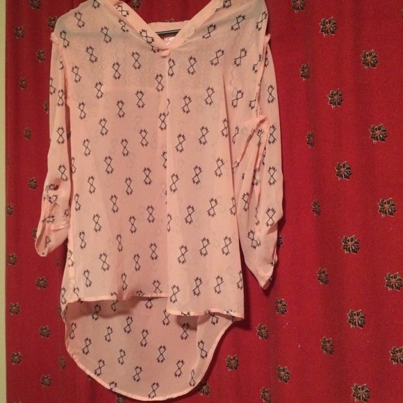 Aztec print pink shirt