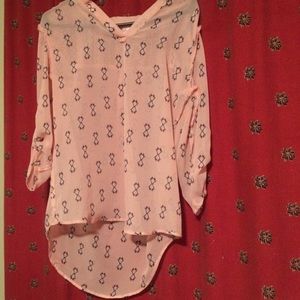 Aztec print pink shirt