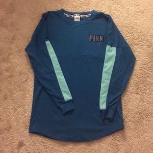 Blue Pink Varsity Crew