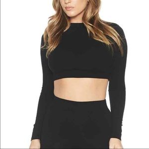 Naked Wardrobe Longsleeve Crop Top