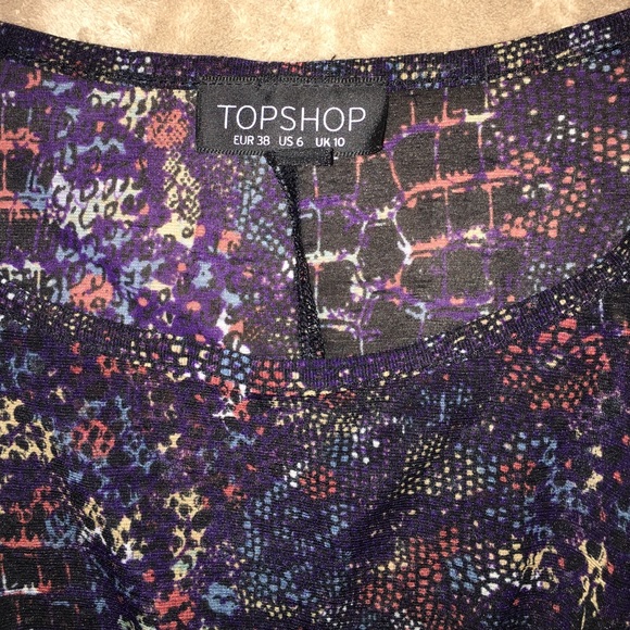 Topshop Belted Batwing Blouse - Picture 4 of 4