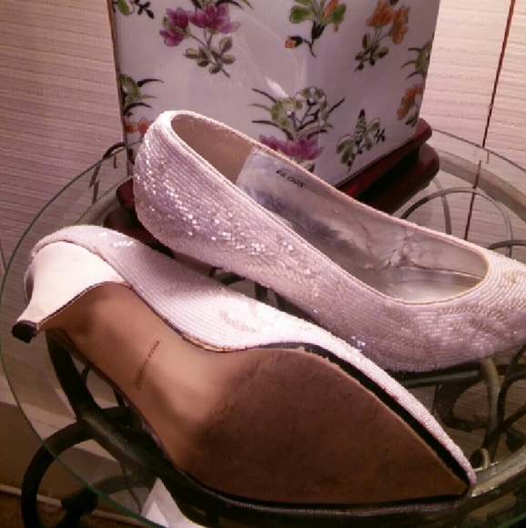 Glimmering  BEADED Heavenly Heels!  It's TIME! - Picture 3 of 4