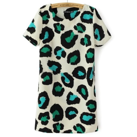 🆕 super cute leopard print tunic/dress💚 - Picture 3 of 4