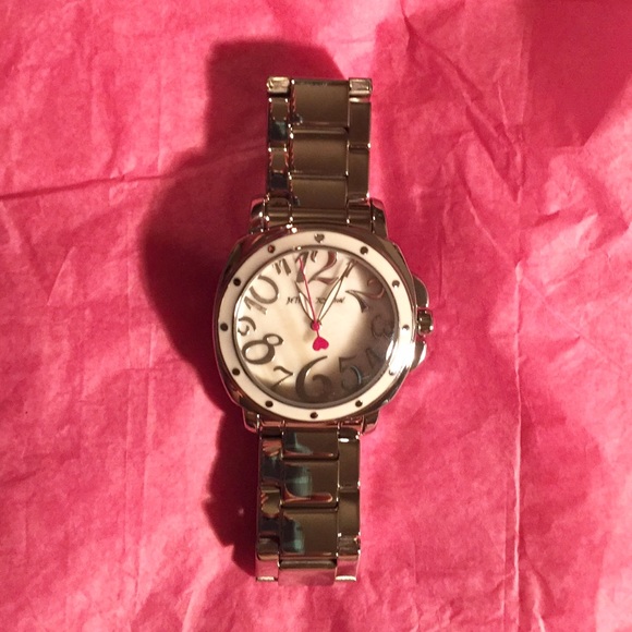 Betsey Johnson silver plated watch ⌛️