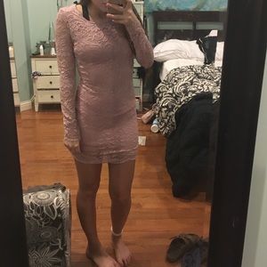 Windsor pink lace bodycon dress with tags