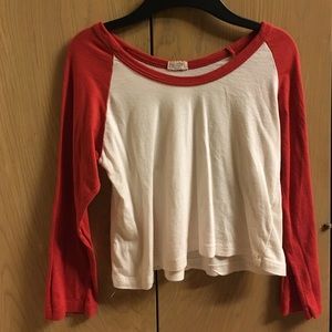 Brandy Baseball tee crop top
