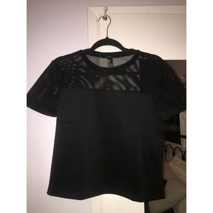 Forever 21 Black Short Sleeve Top