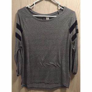 Final Offer! - H&M Grey Shirt w/Black Mesh Cutouts