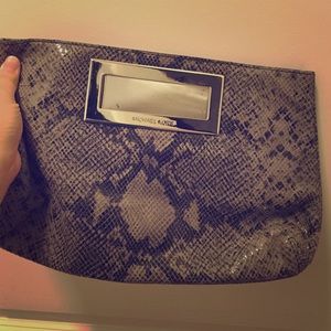 Michael Kors snakeskin clutch