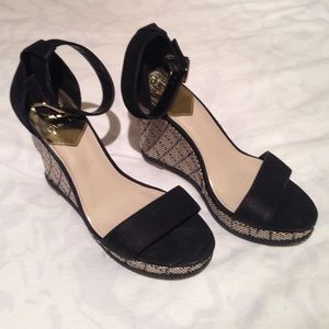 Vince Camuto ankle strap platforms