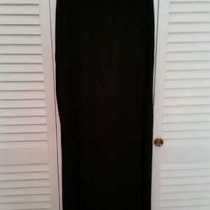 Black Maxi Skirt with Slits