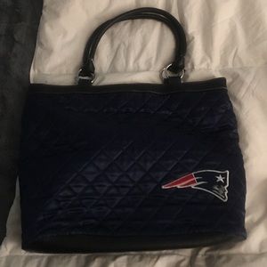 Patriots blue quilted bag
