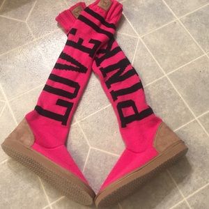 PINK Victoria's Secret Mukluk boots