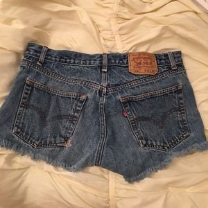 Levi's high waisted shorts