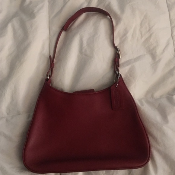 Authentic coach smooth leather handbag